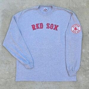 Boston Red Sox Mens Size 2XL VTG Morrissy 00 Graphic print Longsleve t-shirt